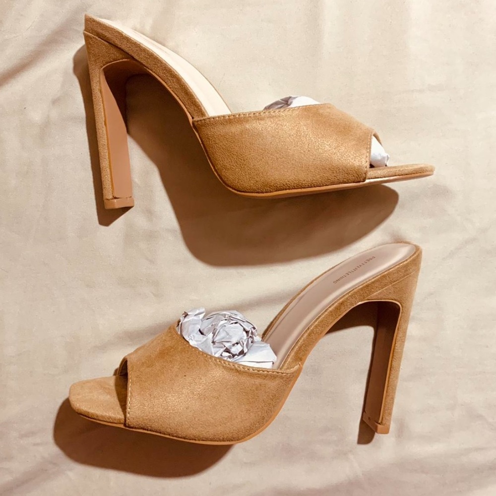 PLT Faux Suede Sandal Heels